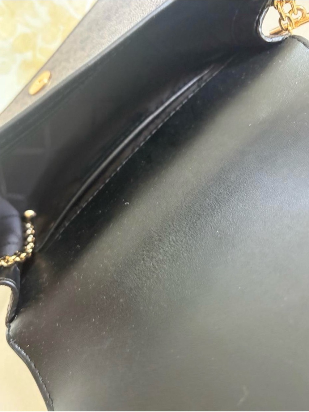 Michael Kors Brown & Black Logo Crossbody with Gold Buckle Detail - Picture 3 of 3